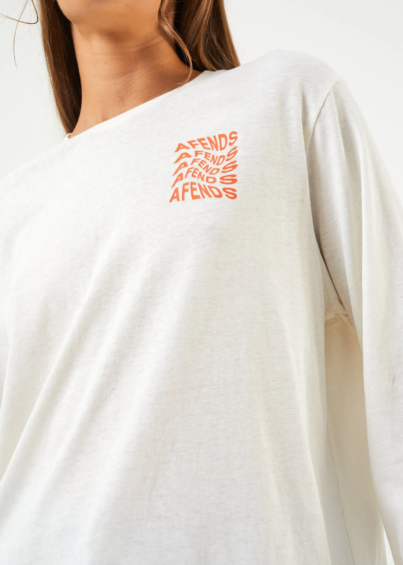 AFENDS Unisex Sleepy Hollow - Unisex Long Sleeve Graphic T-Shirt - Off White sold by Afends product image thumbnail 4