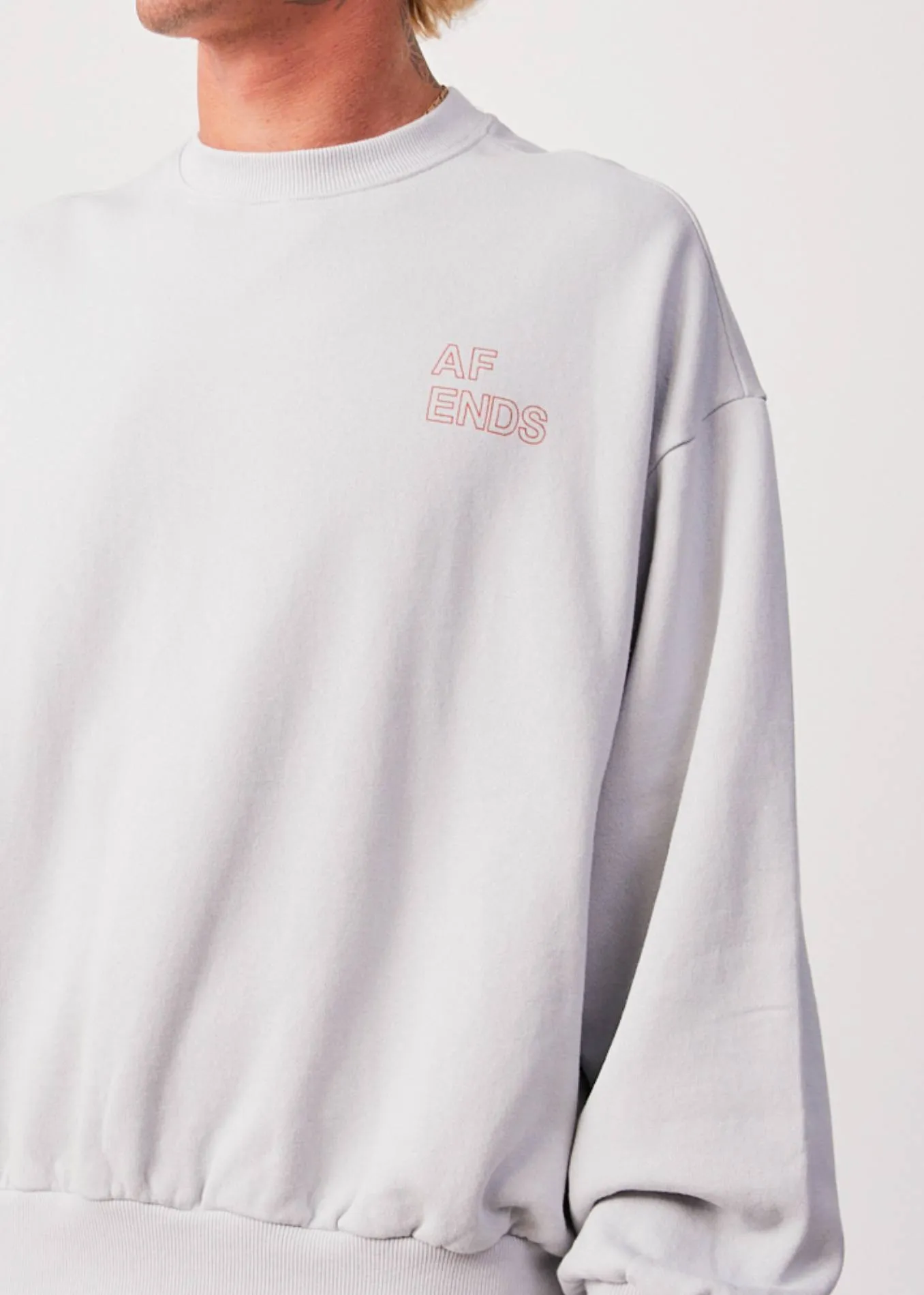 AFENDS Unisex Conditional - Unisex Crew Neck Jumper - Smoke sold by Afends product image thumbnail 3
