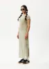 AFENDS Womens Kali - Sheer Maxi Dress - Pistachio Check sold by Afends