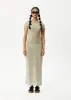 AFENDS Womens Kali - Sheer Maxi Dress - Pistachio Check sold by Afends
