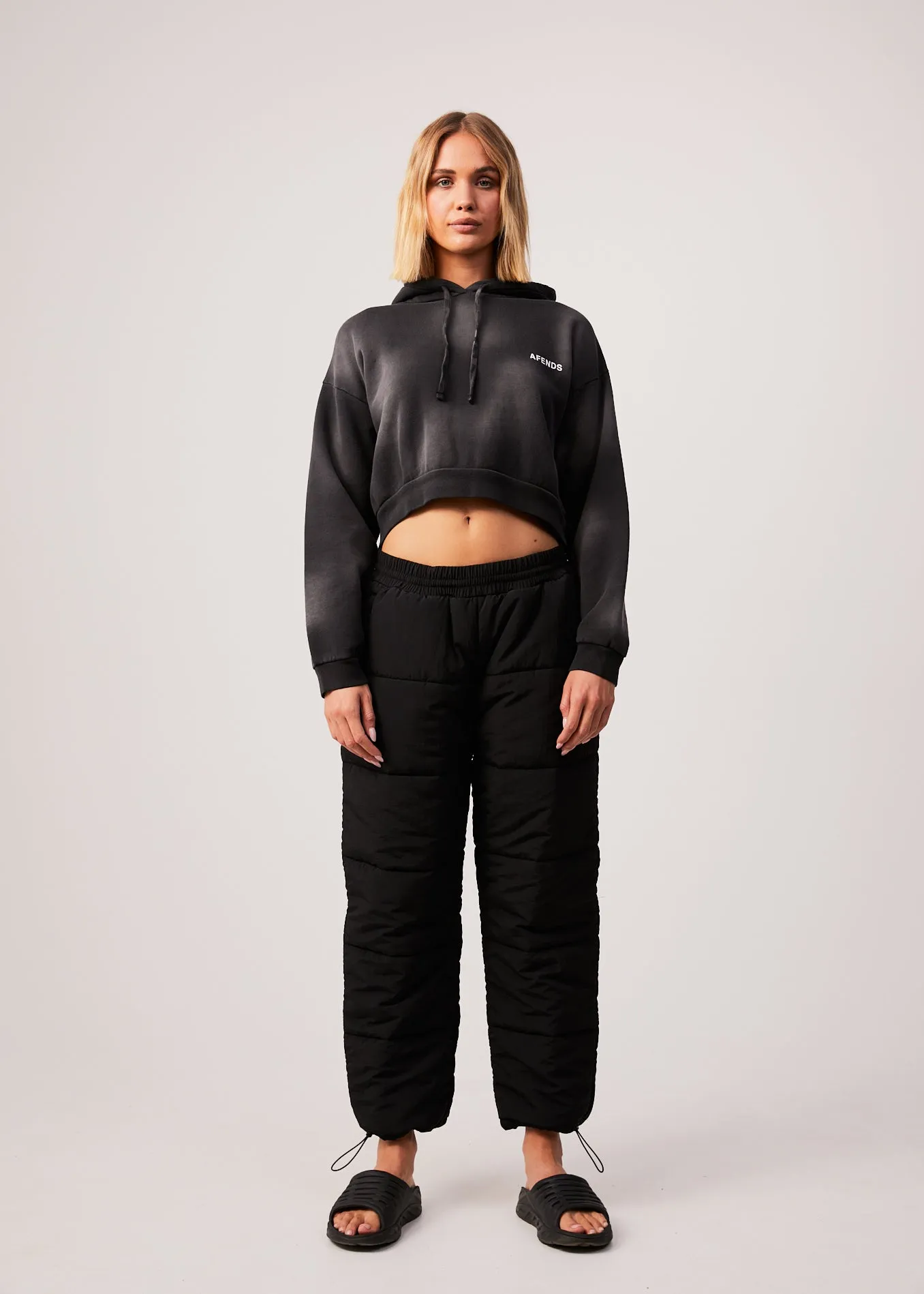 AFENDS Womens Boundless - Cropped Hoodie - Black sold by Afends product image thumbnail 3