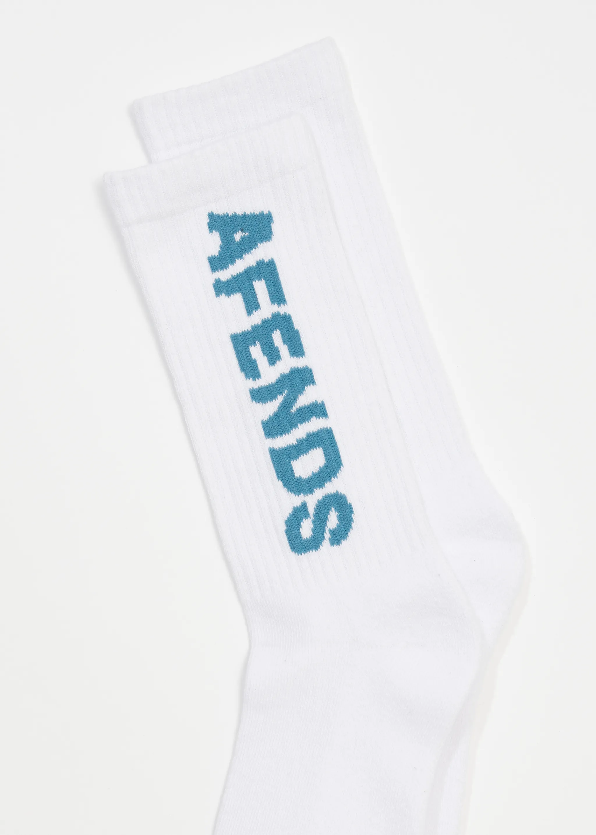 AFENDS Unisex Vortex - Crew Socks - White sold by Afends product image thumbnail 2