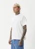 AFENDS Mens Foundation - Boxy Tee - White sold by Afends