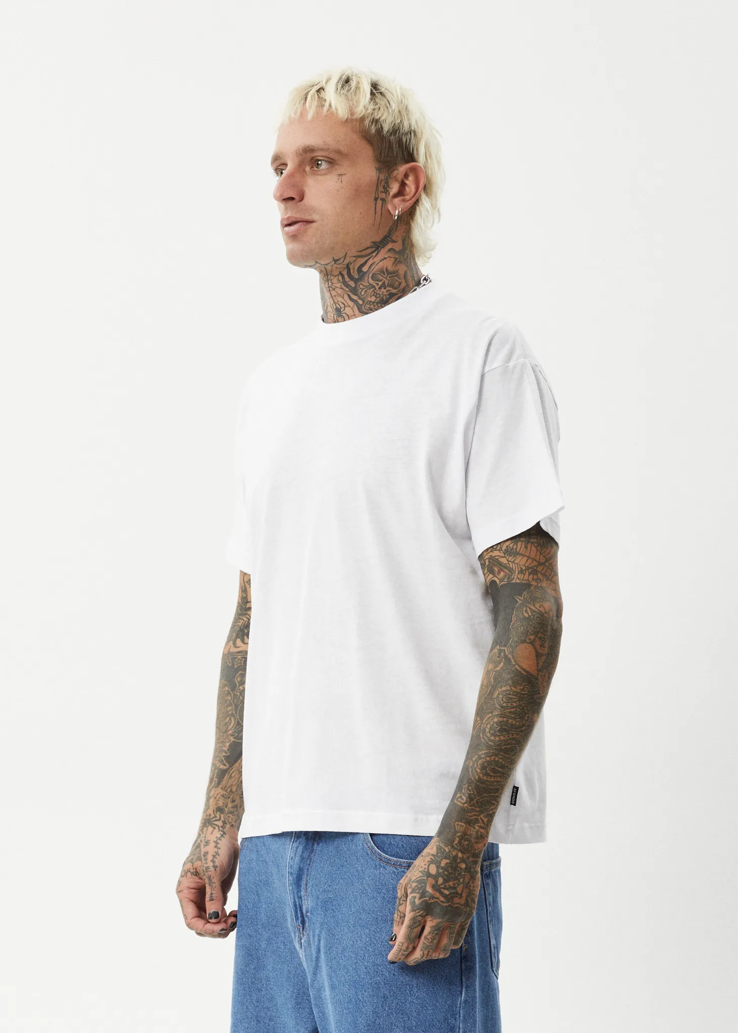 AFENDS Mens Foundation - Boxy Tee - White sold by Afends product image thumbnail 3