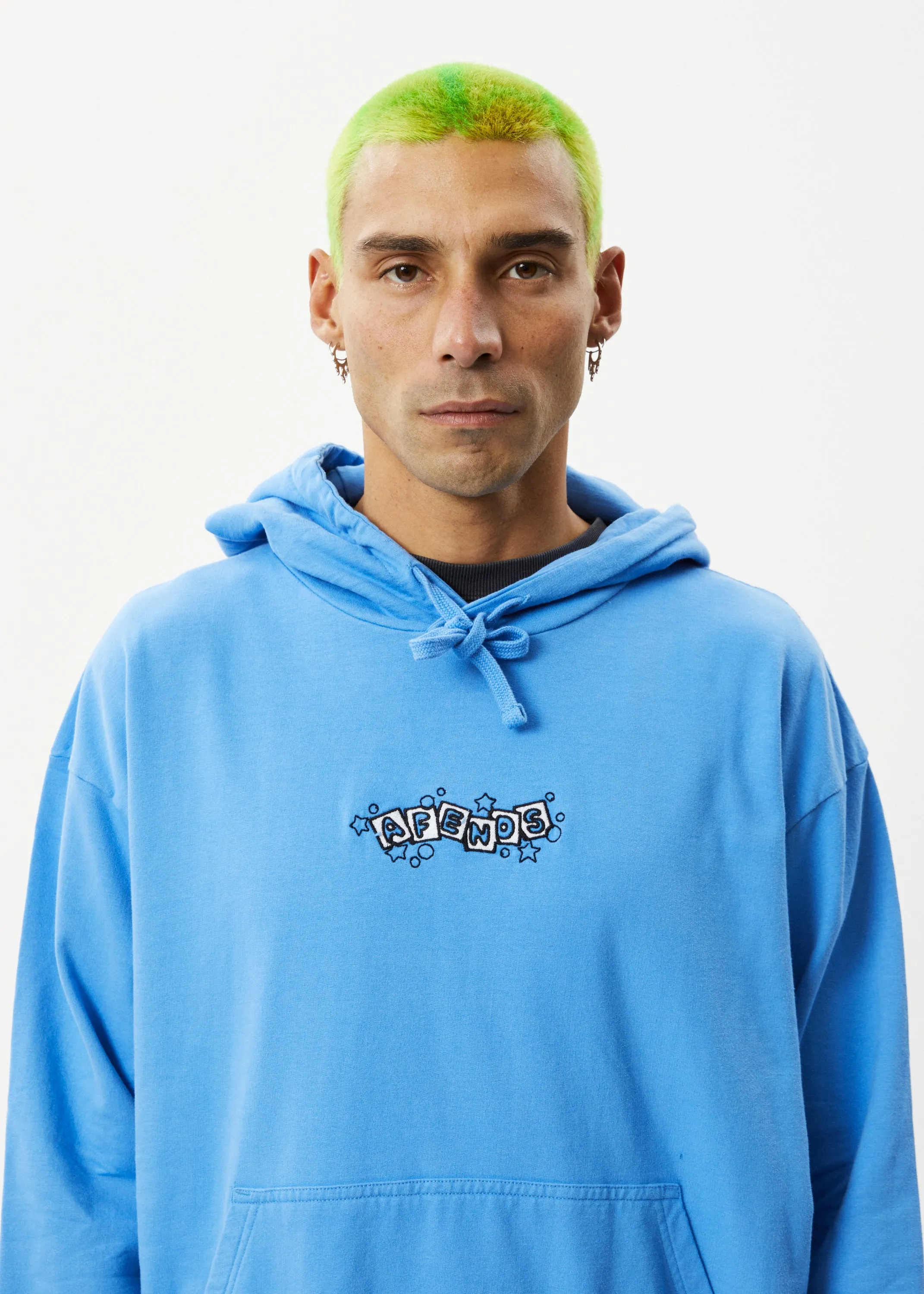 AFENDS Mens Solar System - Logo Hoodie - Arctic sold by Afends product image thumbnail 2