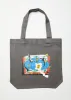 AFENDS Unisex Globe - Graphic Tote Bag - Steel sold by Afends