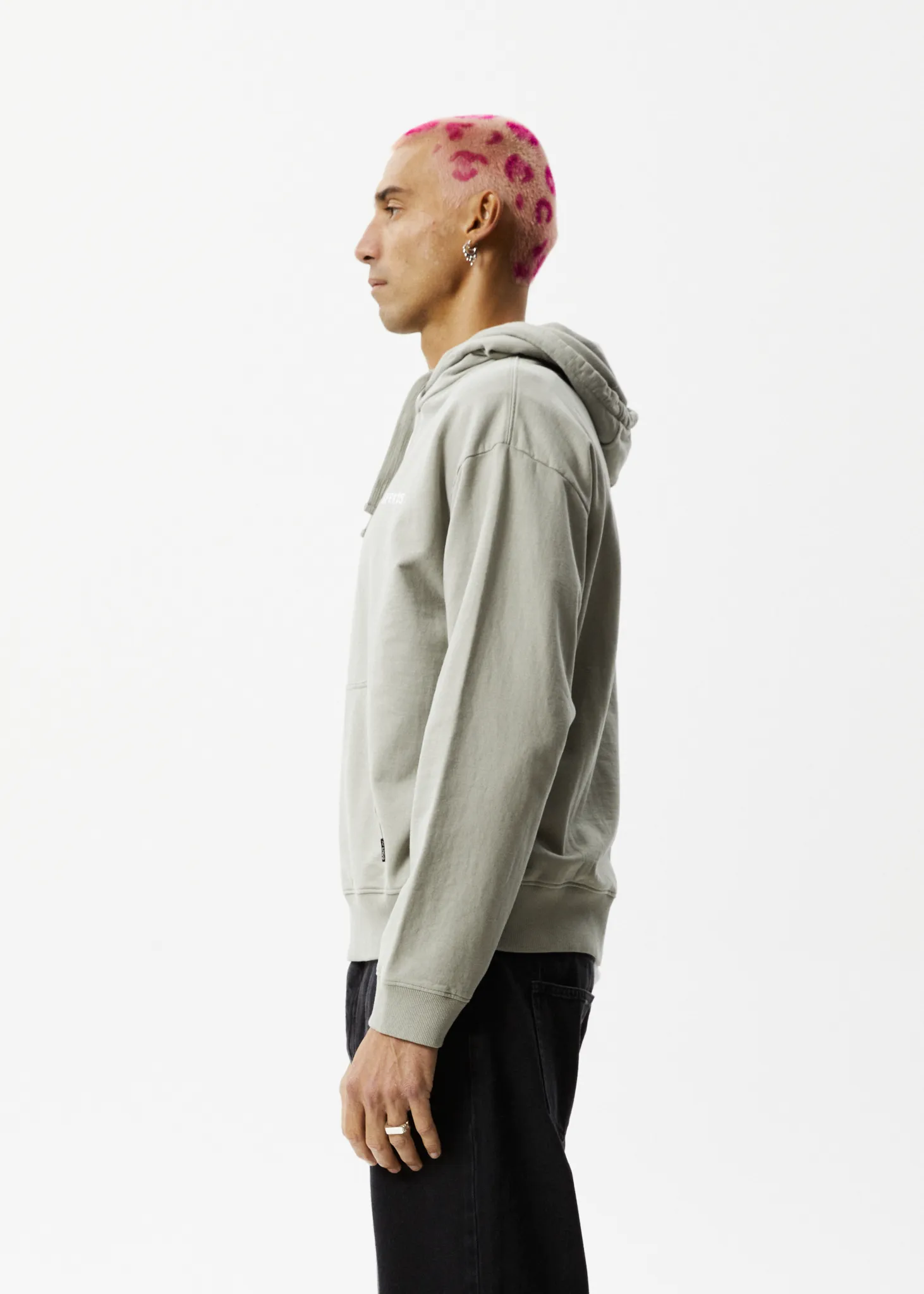 AFENDS Mens Icebergs - Logo Hoodie - Olive sold by Afends product image thumbnail 5