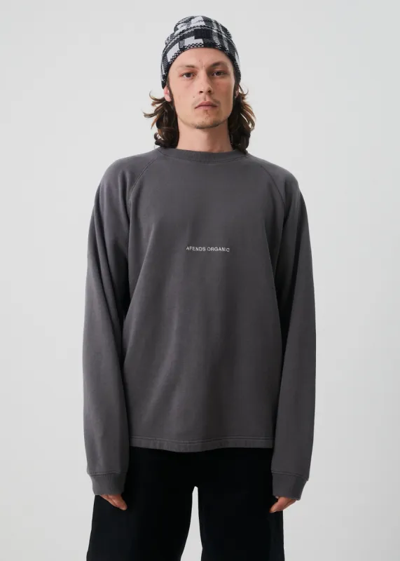 AFENDS Unisex Return - Unisex Crew Neck Jumper - Steel sold by Afends