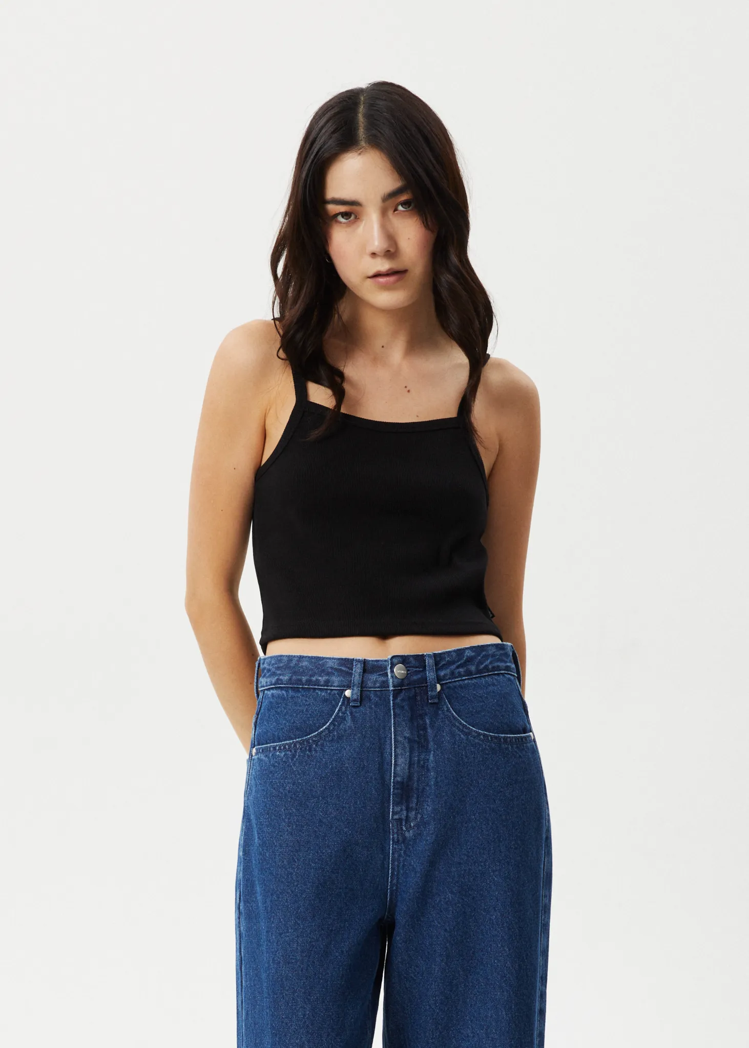 AFENDS Womens Taylor - Rib Singlet - Black sold by Afends product image thumbnail 3