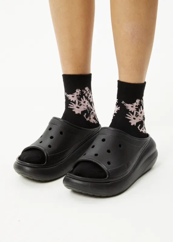 AFENDS Unisex Vise - Crew Socks - Black sold by Afends