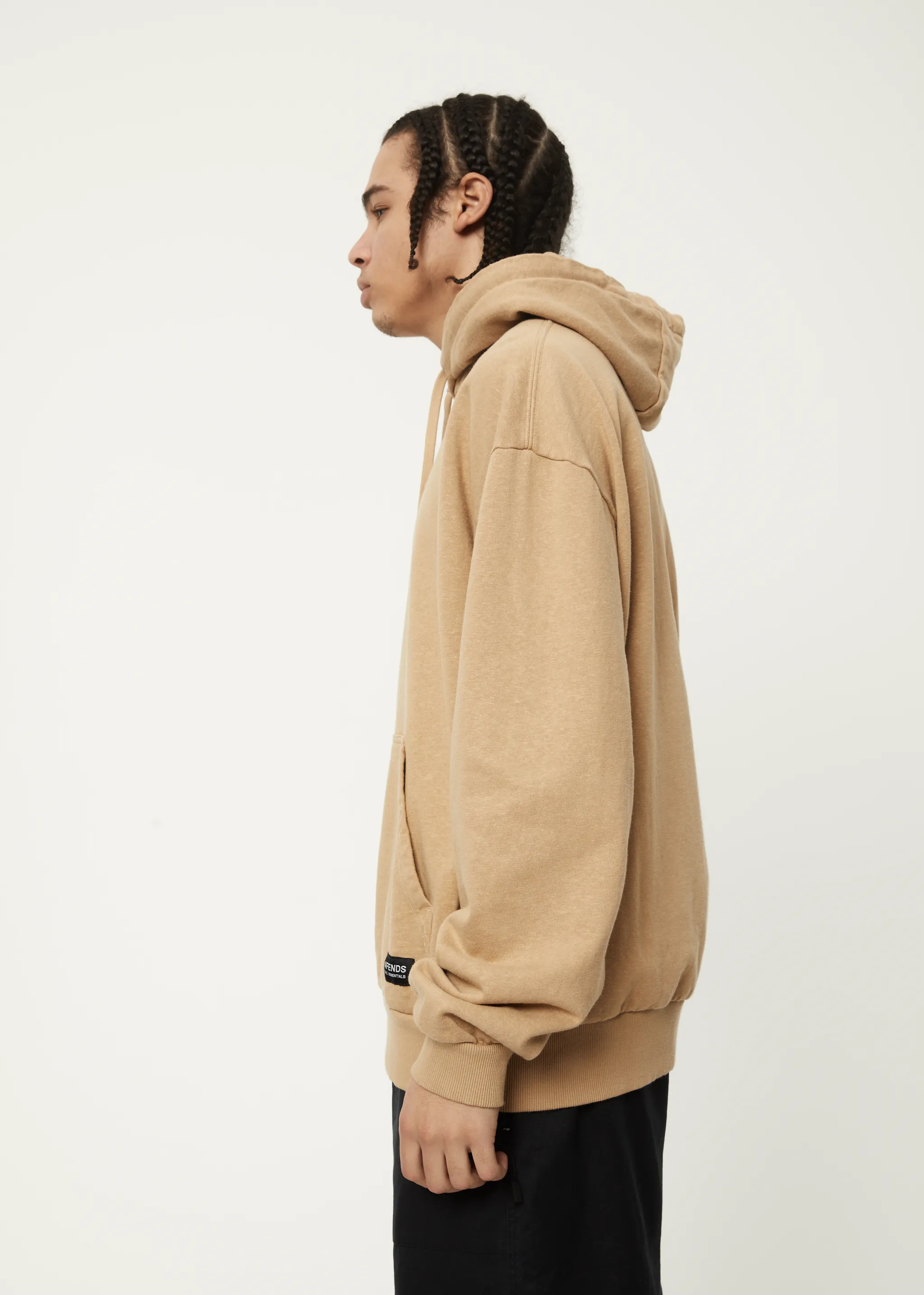 AFENDS Mens All Day - Relaxed Hoodie - Tan sold by Afends product image thumbnail 4