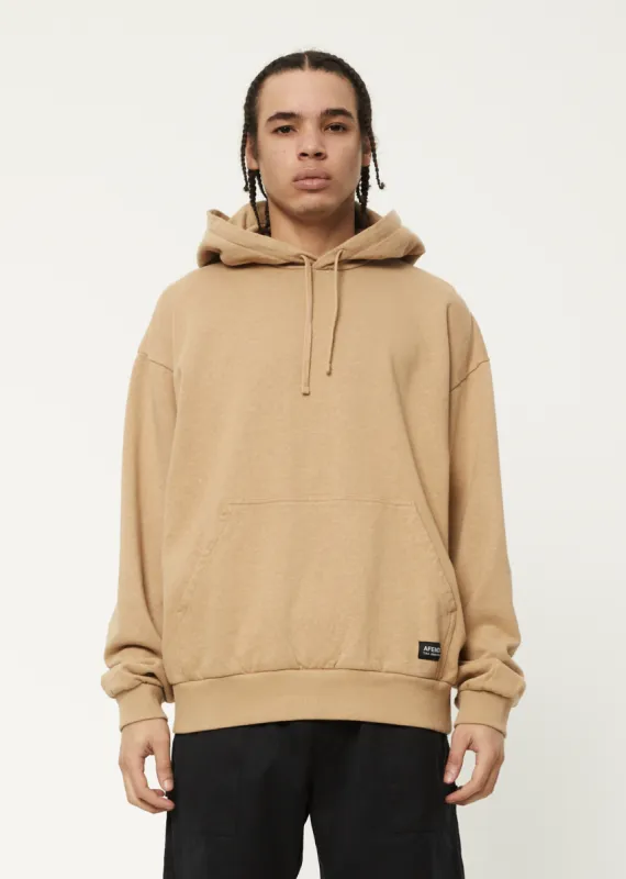 AFENDS Mens All Day - Relaxed Hoodie - Tan sold by Afends