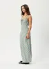 AFENDS Womens Millie - Maxi Dress - Tan Check sold by Afends