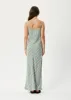 AFENDS Womens Millie - Maxi Dress - Tan Check sold by Afends