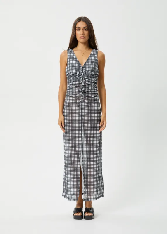 AFENDS Womens Asher - Sheer Maxi Dress - Black sold by Afends