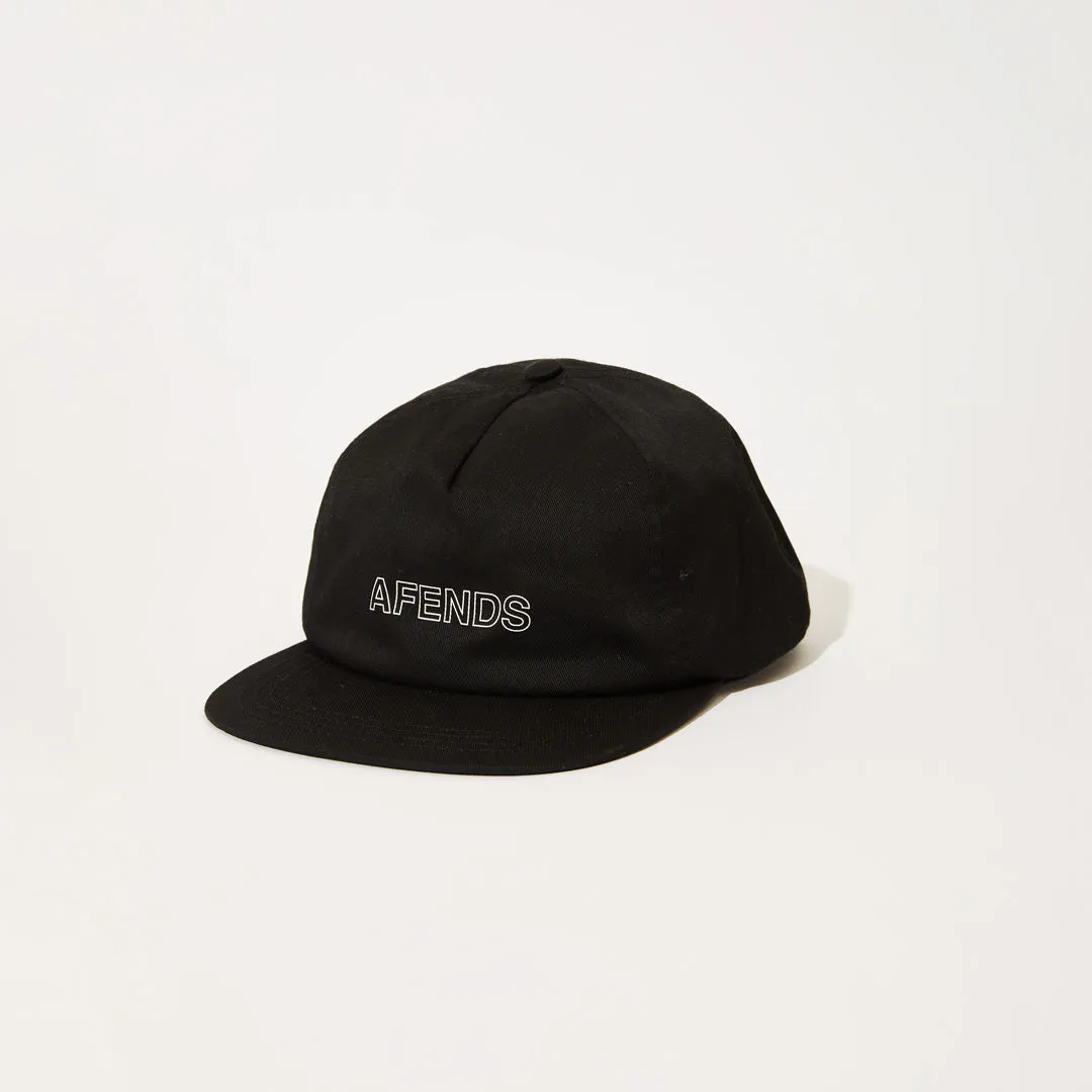 AFENDS Unisex Outline - 5 Panel Cap - Black sold by Afends product image thumbnail 5