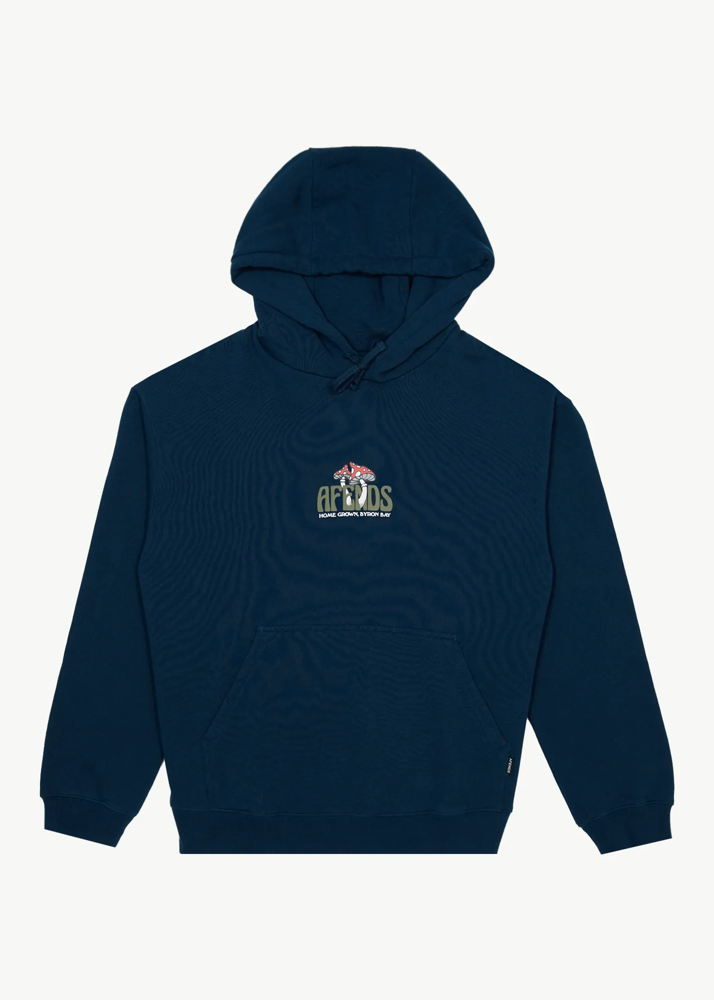 AFENDS Mens Let It Grow - Pull On Hood - Navy sold by Afends