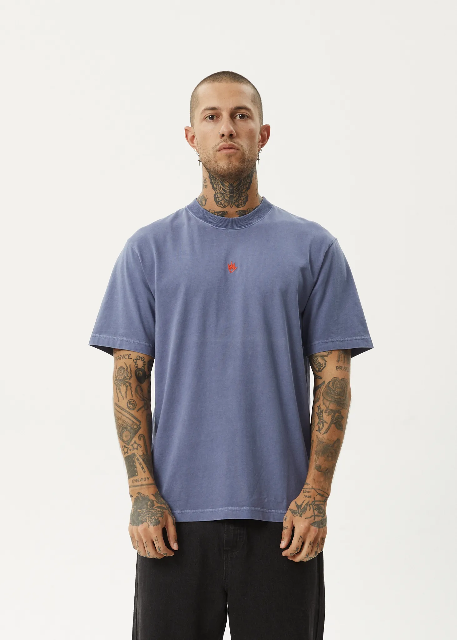 AFENDS Mens Flame - Retro Tee - Washed Marlin sold by Afends product image thumbnail 2