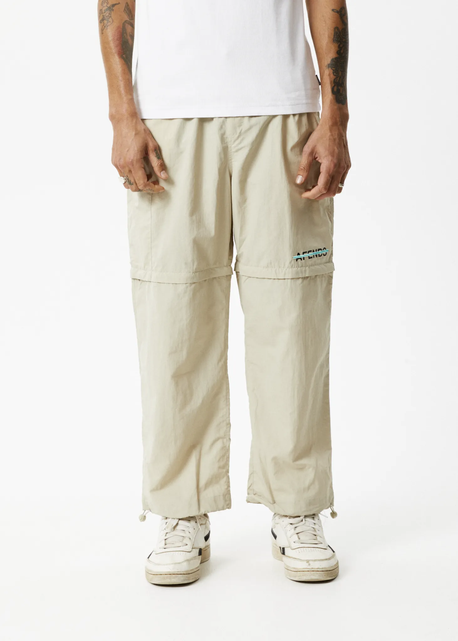 AFENDS Mens Antimatter - Zip Off Spray Pants - Cement sold by Afends product image thumbnail 4
