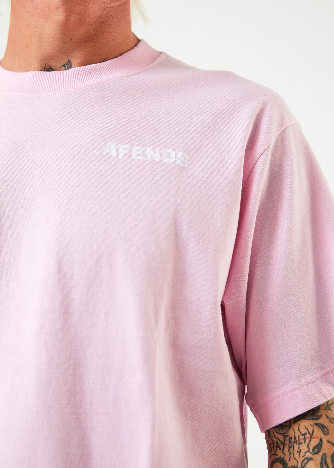 AFENDS Mens Vortex - Retro T-Shirt - Powder Pink sold by Afends product image thumbnail 2