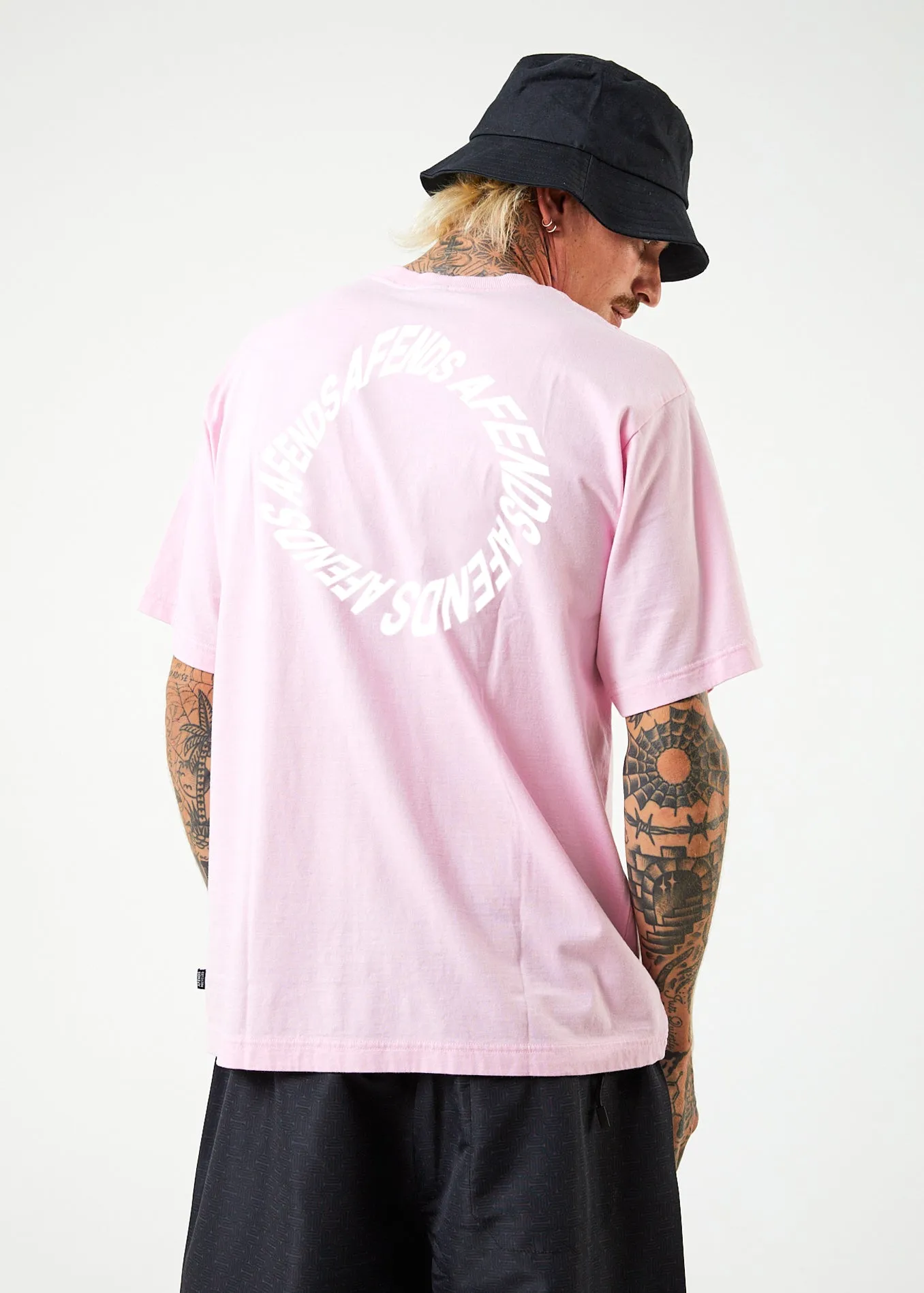 AFENDS Mens Vortex - Retro T-Shirt - Powder Pink sold by Afends product image thumbnail 5