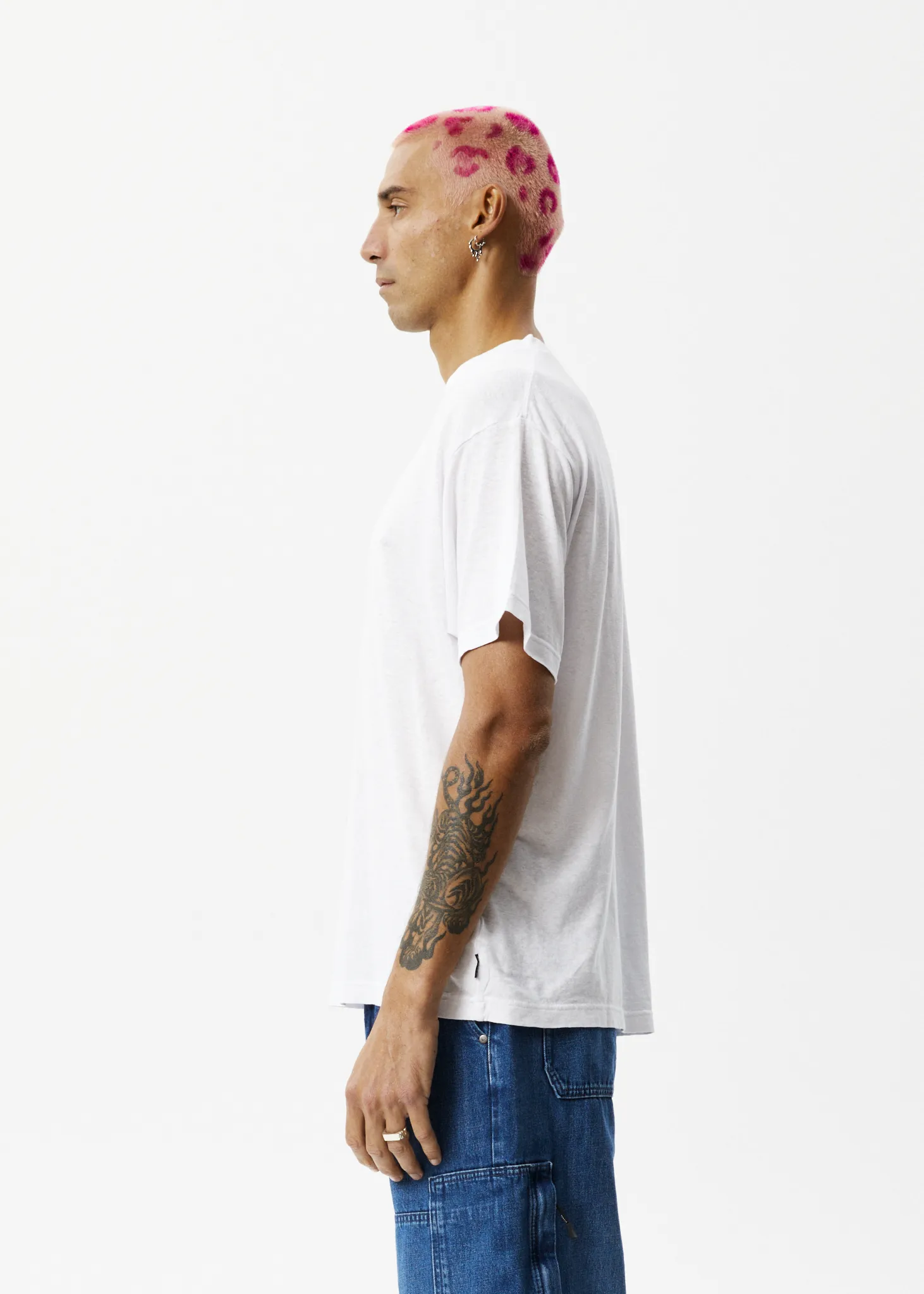 AFENDS Mens Peace - Boxy Graphic T-Shirt - White sold by Afends product image thumbnail 4