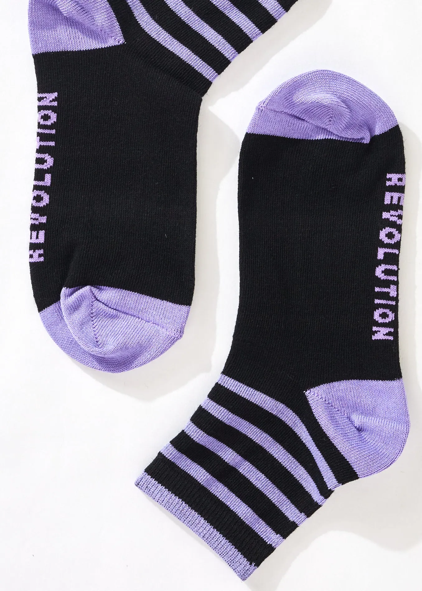 AFENDS Unisex Donnie - Crew Socks - Plum sold by Afends product image thumbnail 2