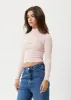 AFENDS Womens Daze Iconic - Rib Long Sleeve Top - Lotus sold by Afends