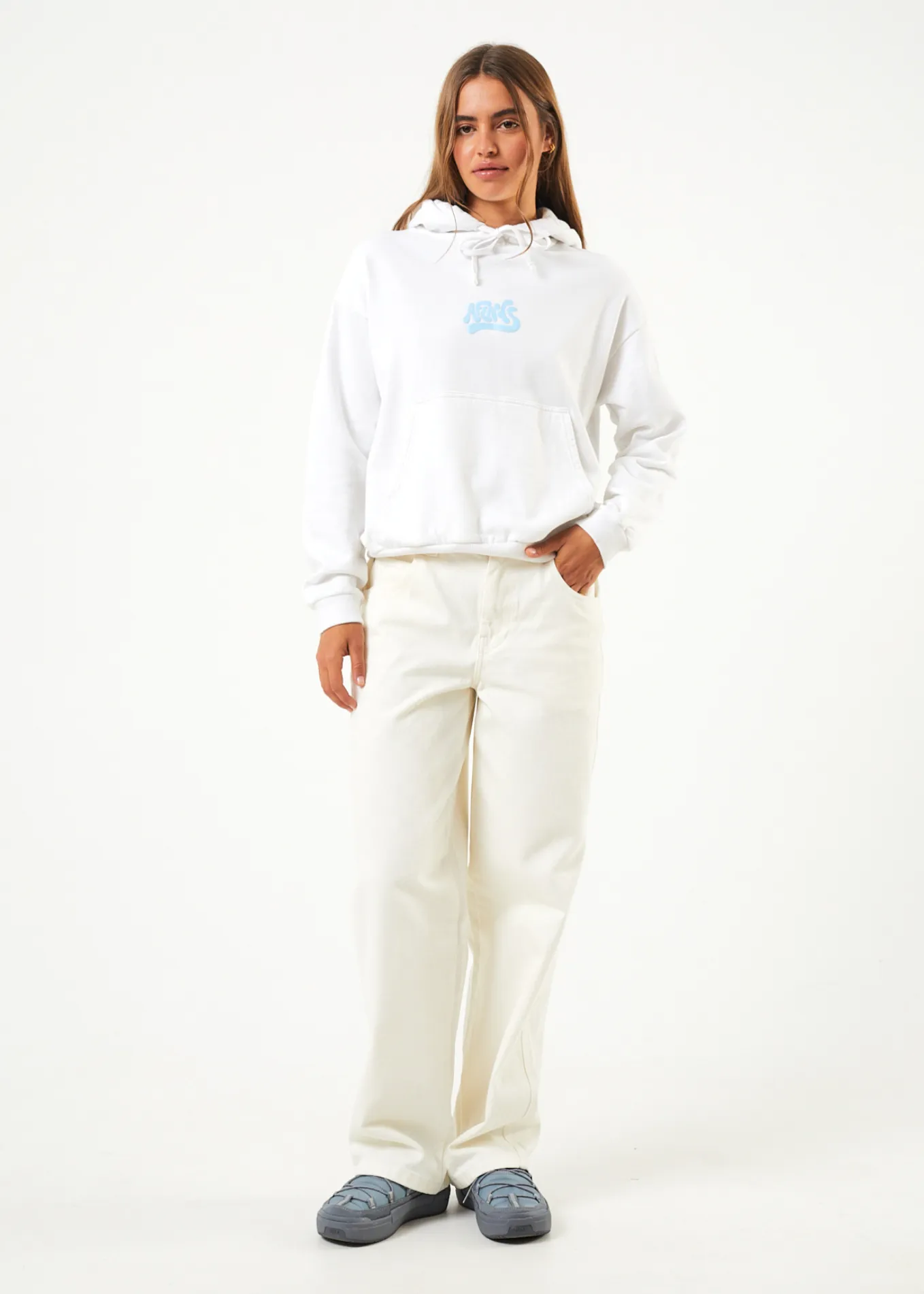 AFENDS Womens Toosie - Hoodie - White sold by Afends product image thumbnail 3