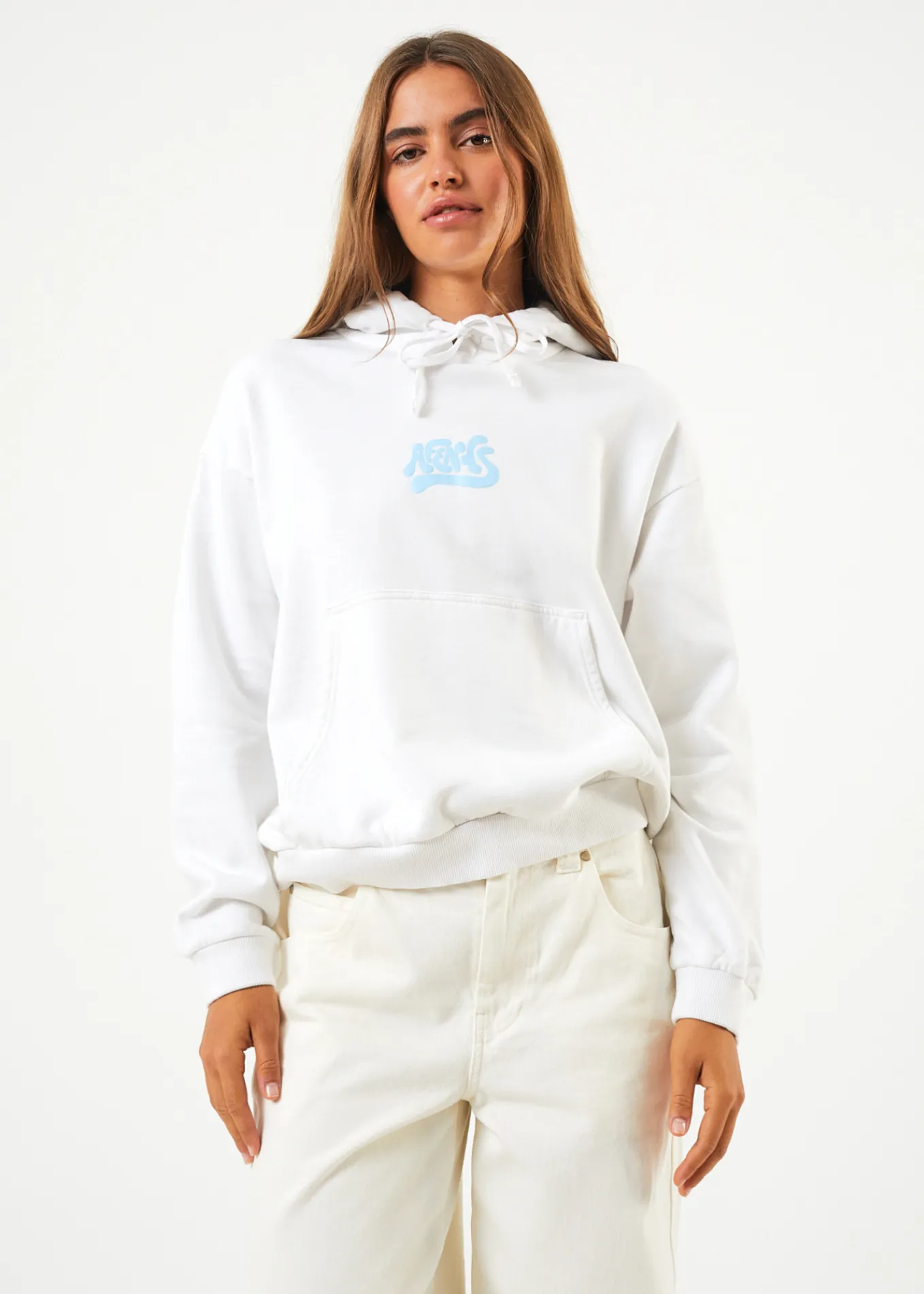 AFENDS Womens Toosie - Hoodie - White sold by Afends