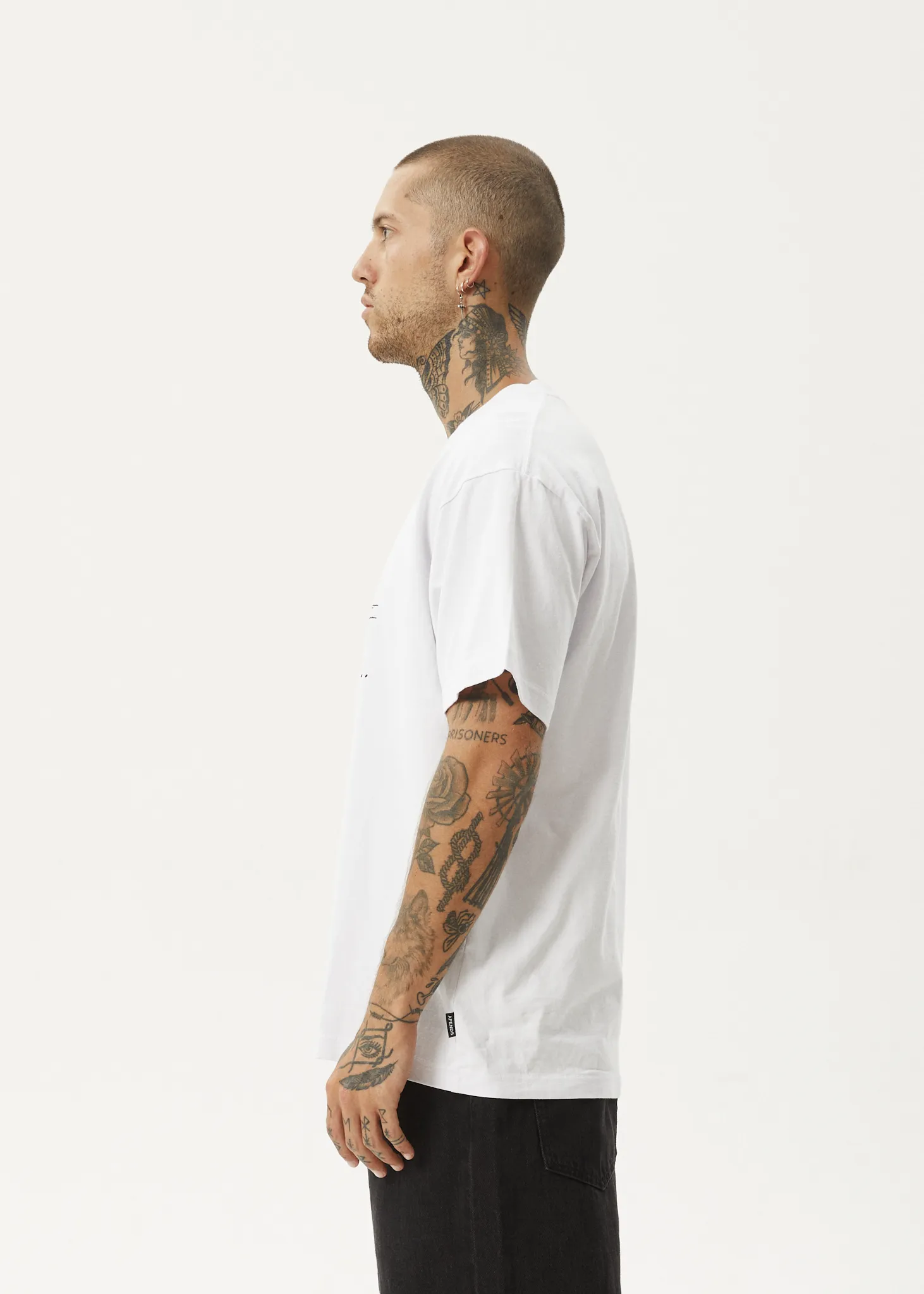 AFENDS Mens Bad Luck - Heavy Boxy Tee - White sold by Afends product image thumbnail 4