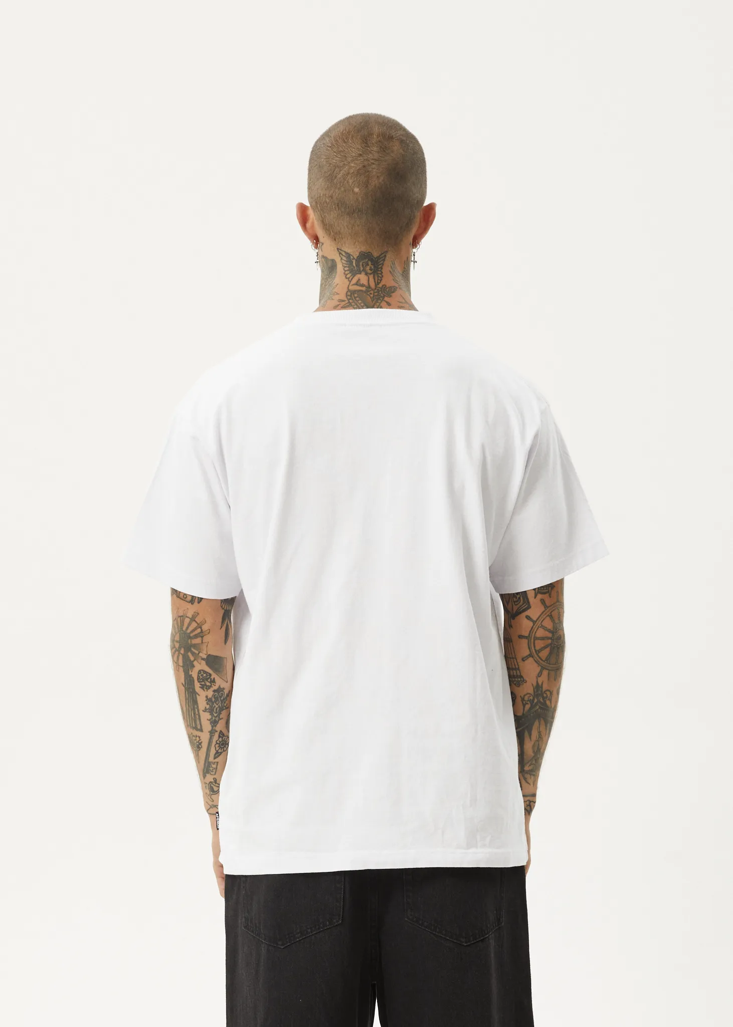 AFENDS Mens Bad Luck - Heavy Boxy Tee - White sold by Afends product image thumbnail 5