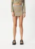 AFENDS Womens Clara - Knit Mini Skirt - Olive sold by Afends