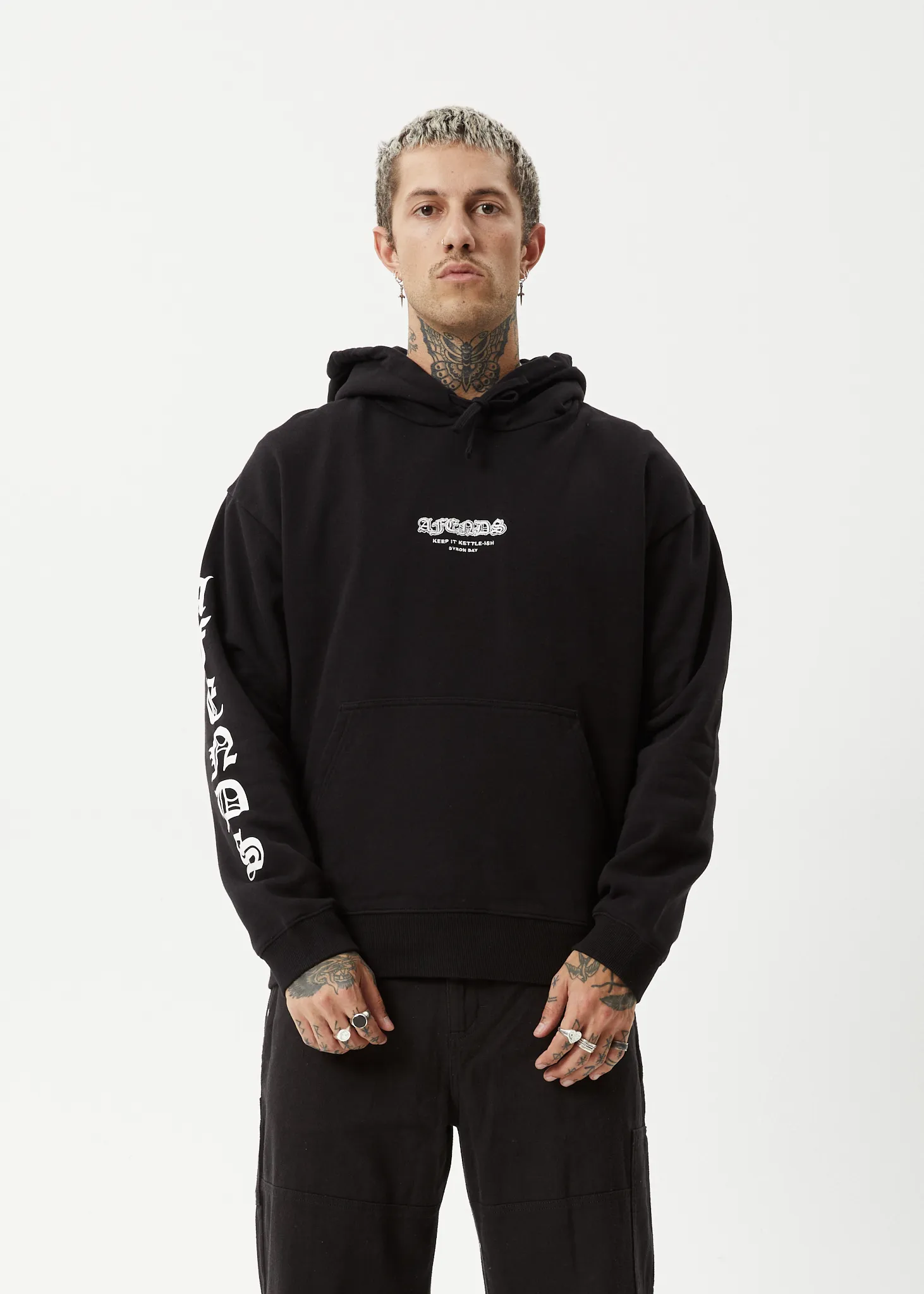 AFENDS Mens Gothic - Hoodie - Black sold by Afends product image thumbnail 3