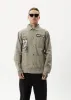 AFENDS Mens Late Start - Herringbone Work Jacket - Olive sold by Afends