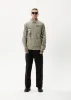 AFENDS Mens Late Start - Herringbone Work Jacket - Olive sold by Afends