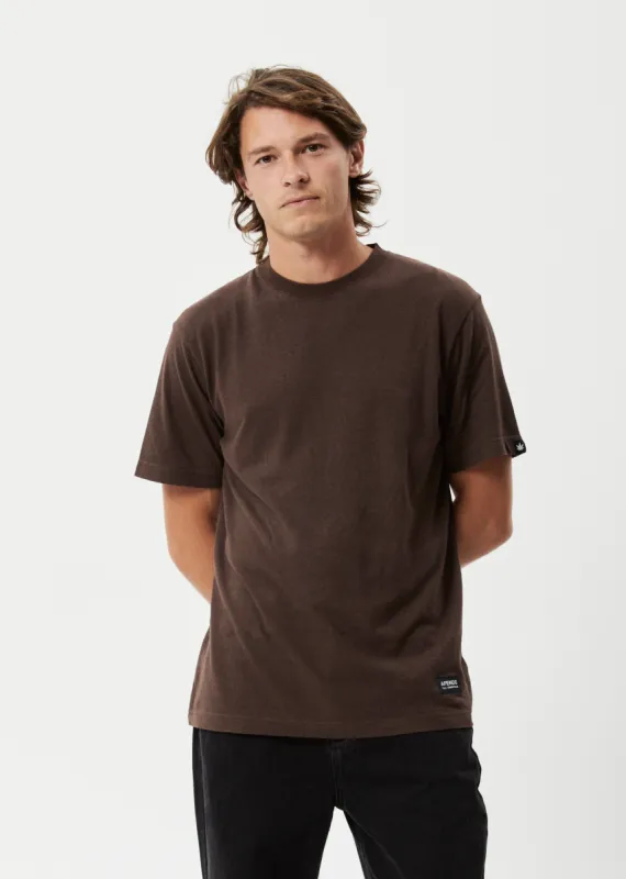 AFENDS Mens Classic - Hemp Retro T-Shirt - Earth sold by Afends