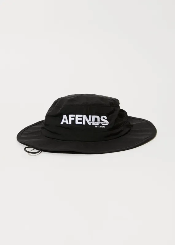 AFENDS Unisex Vinyl - Bucket Hat - Black sold by Afends