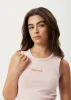 AFENDS Womens Daze Jasmin - Ribbed Singlet - Lotus sold by Afends