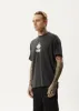 AFENDS Mens Magic Wizzo - Boxy T-Shirt - Stone Black sold by Afends