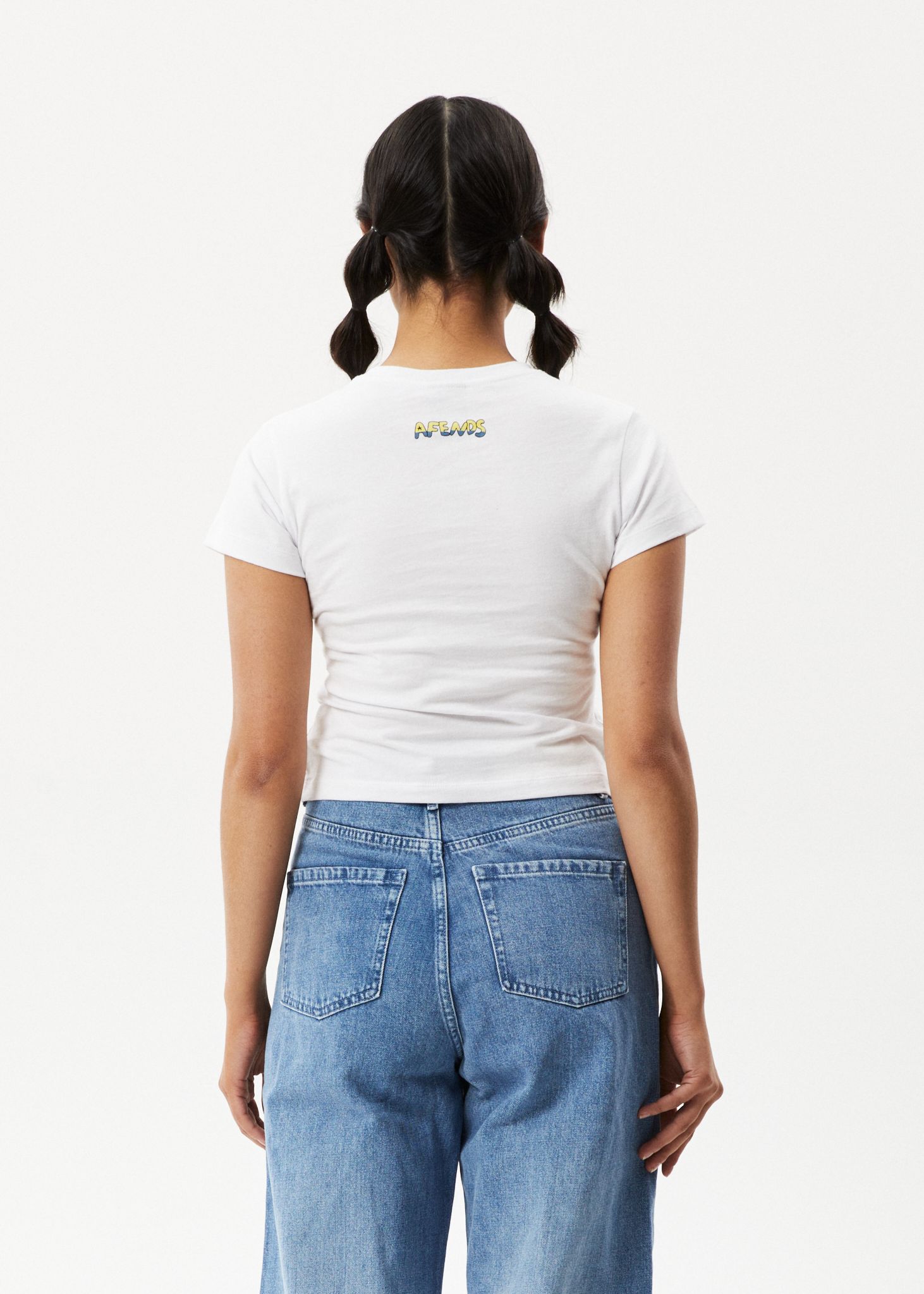 Afends Womens F Plastic - Baby T-Shirt - White sold by Afends product image thumbnail 5