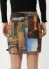 AFENDS Womens Boulevard - Sheer Mini Skirt - Multi sold by Afends