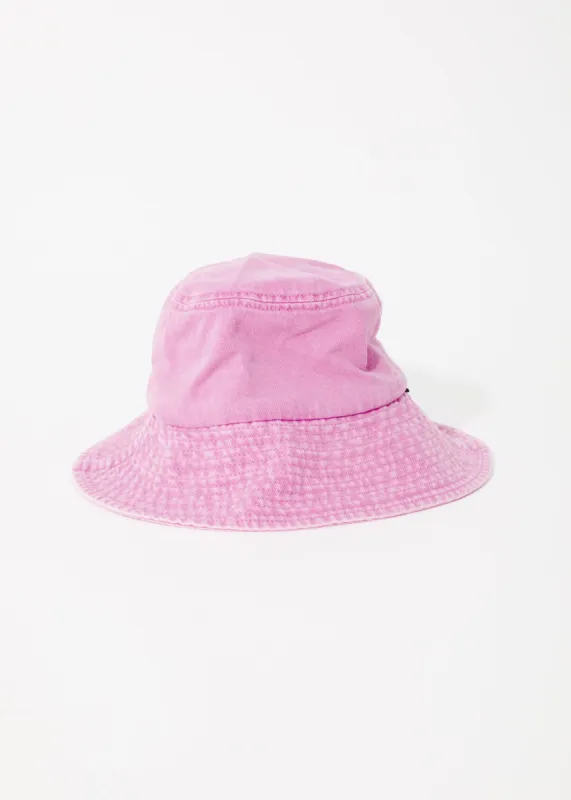 AFENDS Unisex Bella - Wide Brim Bucket Hat - Faded Candy sold by Afends