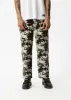 AFENDS Mens Ninety Eights - Baggy Elastic Waist Pant - Earth Camo sold by Afends