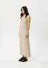 AFENDS Womens Kali - Hemp Maxi Dress - Pistachio Check sold by Afends