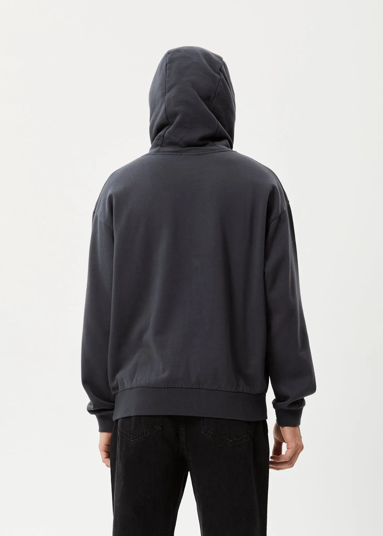 AFENDS Mens Grooves - Hoodie - Charcoal sold by Afends product image thumbnail 5