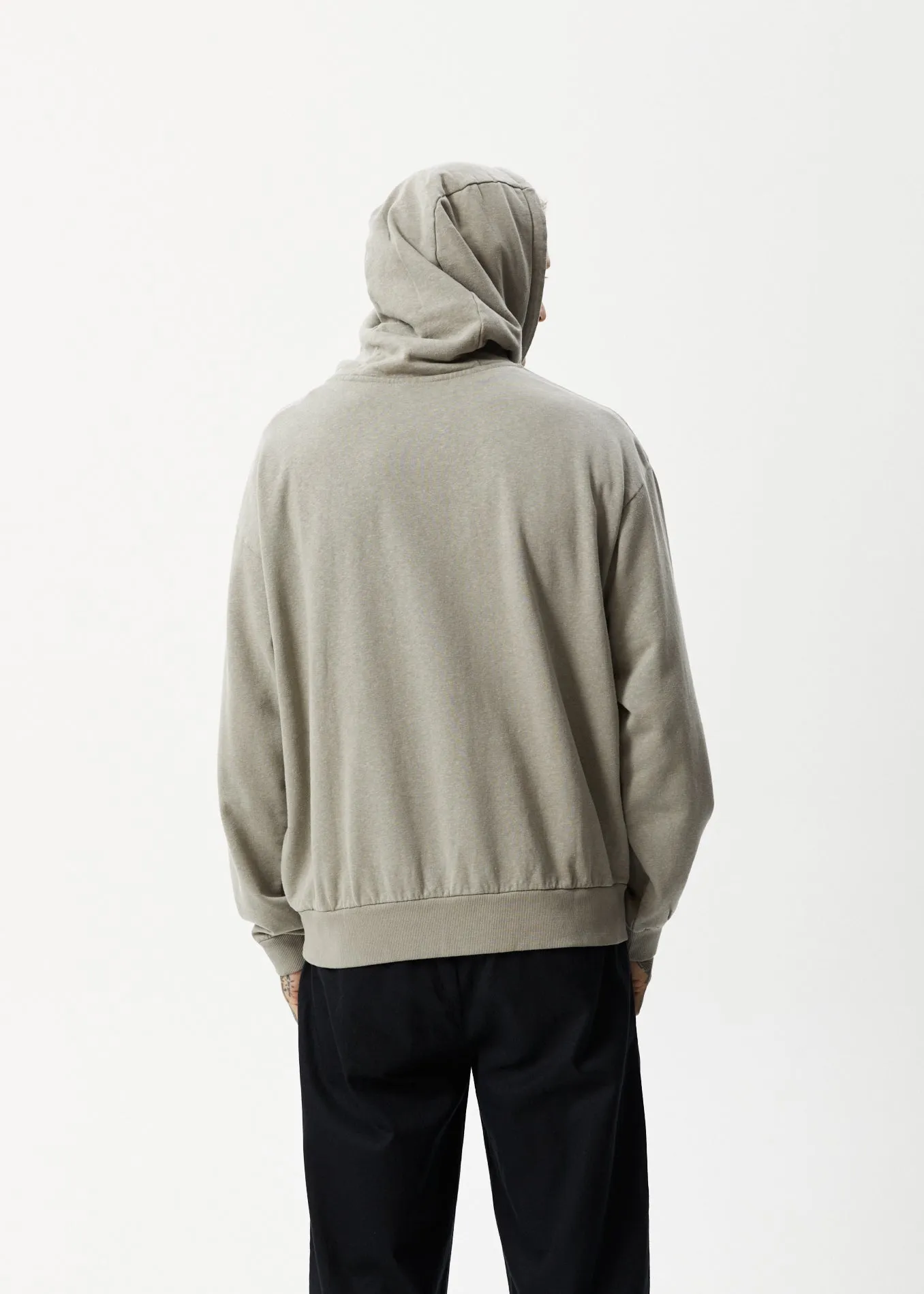AFENDS Mens All Day - Hoodie - Olive sold by Afends product image thumbnail 4