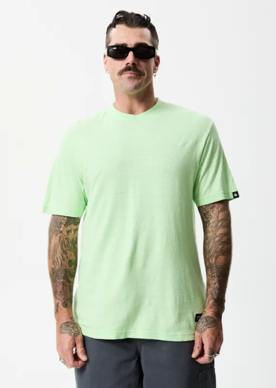 AFENDS Mens Classic - Retro Tee - Lime Green sold by Afends