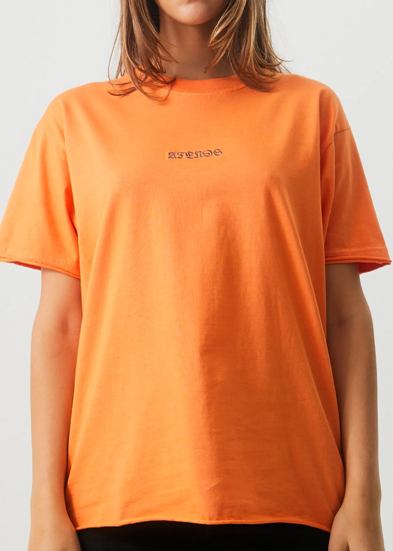 AFENDS Womens Luxury - Oversized T-Shirt - Papaya sold by Afends product image thumbnail 2