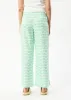 AFENDS Womens Swan Sienna - Wide Leg Pant - Lime Green sold by Afends